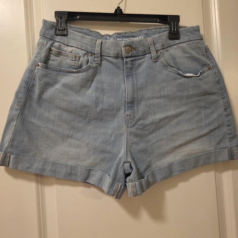 No Boundaries Blue Jean Shorts Classic Design
